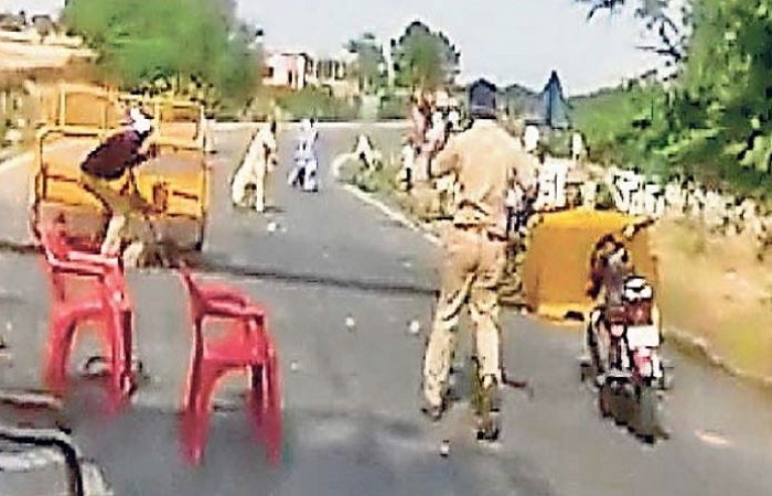 सवाई माधोपुर में पुलिस ने रोका तो पहले थूका फिर पत्थरबाजी, राजस्थान में आज 43 नए कोरोना+ निकले