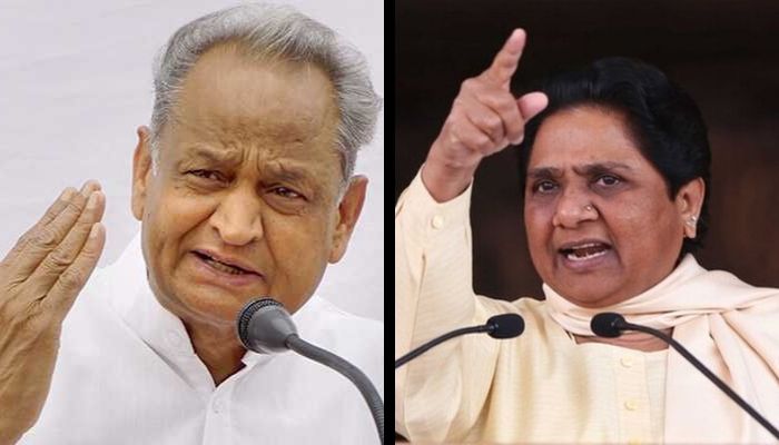 यह राजस्थान की कॉन्ग्रेस सरकार की कंगाली और अमानवीयता: यूपी से बस किराया लेने पर मायावती