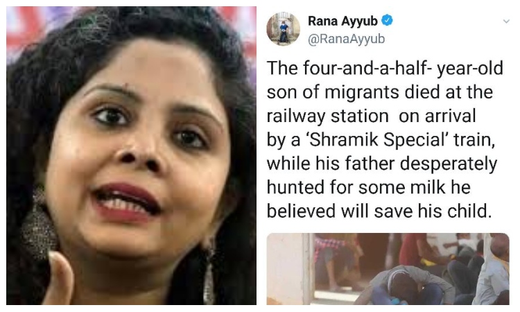 ‘भूख’ से मर गया बच्चा: राणा अयूब ने शेयर की HT की खबर, रेलवे ने कर दिया फैक्टचेक