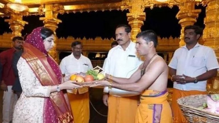 UAE की राजकुमारी हिंद अल कासिमी ने मंदिर में पूजा करने का वीडियो किया शेयर, कट्टरपंथियों ने कहा- ‘काफिर’