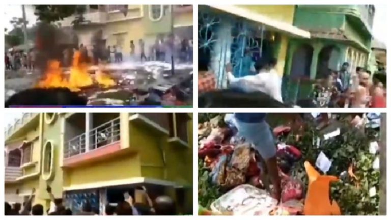 बंगाल: कोरोना संदिग्ध की मौत के बाद अस्पताल में तोड़फोड़, राशन वितरण में गड़बड़ी पर मुर्शिदाबाद में पथराव