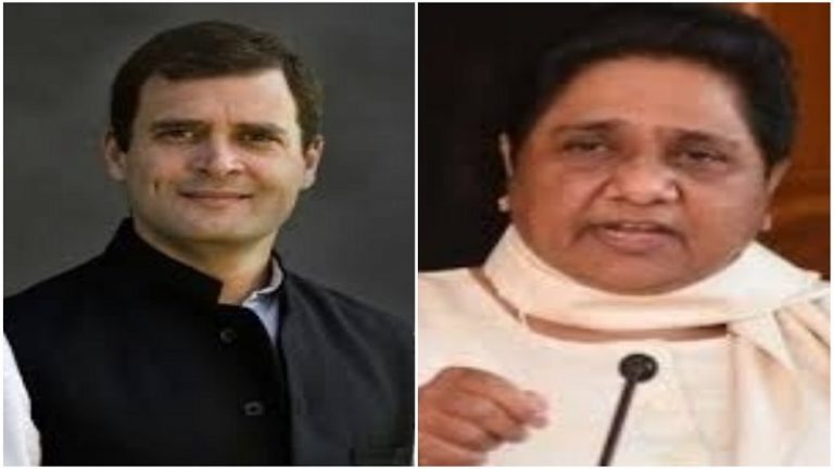 नाटक कर रहे हैं राहुल गाँधी, मजदूरों की दुर्दशा के लिए कॉन्ग्रेस जिम्मेदार: मायावती