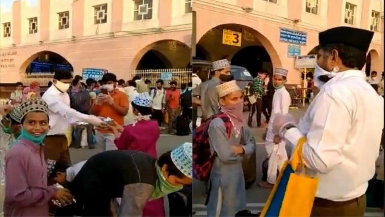 RSS ने सिकंदराबाद रेलवे स्टेशन पर प्रवासी मजदूरों के बीच बाँटे 14,000 से अधिक फूड पैकेट