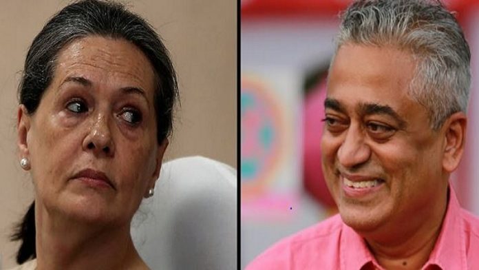 सोनिया गाँधी और राजदीप सरदेसाई