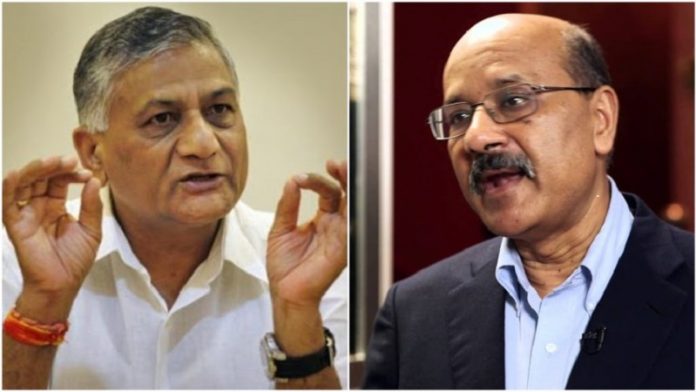 वीके सिंह शेखर गुप्ता