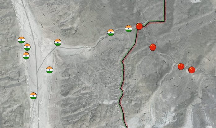 पैंगोंग त्सो झील-सैटेलाइट