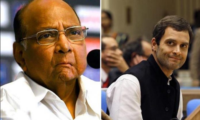 शरद पवार-राहुल गाँधी