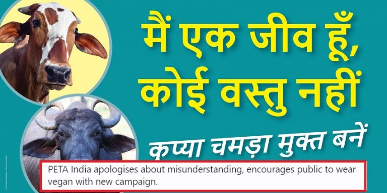 हिन्दुओं के एकता की ताकत: हिन्दूविरोधी PETA ने हटाया ‘राखी पर गाय बचाएँ’ वाला लेख