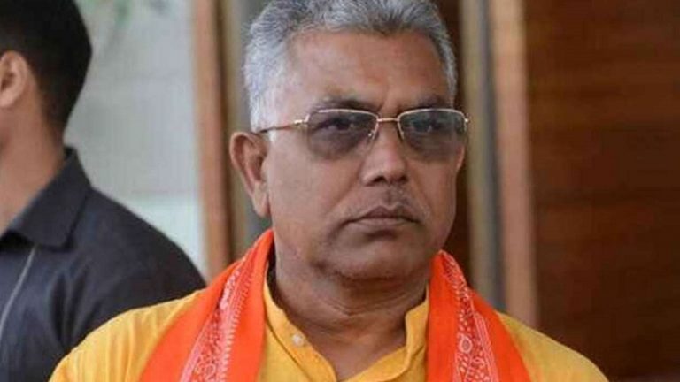 बंगाल भाजपा अध्यक्ष दिलीप घोष ने TMC नेता तापस चटर्जी पर लगाया हमले का आरोप: बाल-बाल बचे, वाहन क्षतिग्रस्त