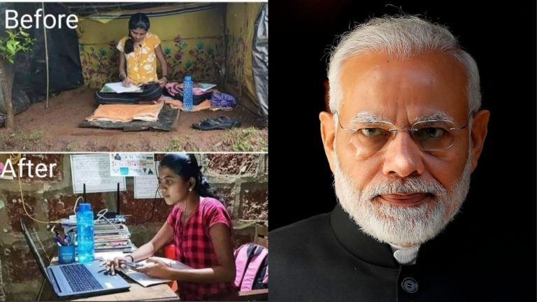 ऑनलाइन क्लास के लिए पहाड़ी पर झोपड़ी में रहने वाली छात्रा की मदद के लिए आगे आया PMO और सूचना प्रौद्योगिकी मंत्रालय