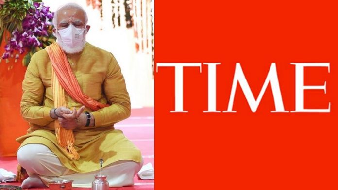 Time, नरेंद्र मोदी, भारत