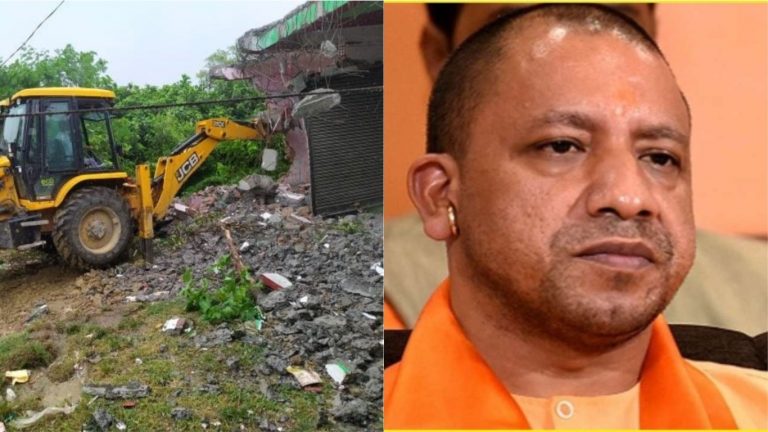 ‘बोतल डॉन’ खान मुबारक की 20 दुकान वाले कॉम्प्लेक्स पर चला योगी सरकार का बुलडोजर: करोड़ों की स्कॉर्पियो, जेसीबी, डंपर भी जब्त