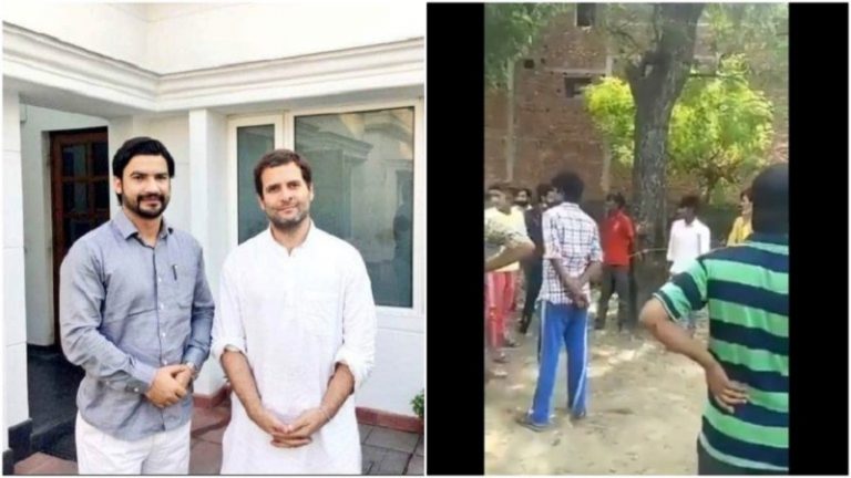चोरी के संदेह में शख्स की पेड़ से बाँधकर पिटाई, कॉन्ग्रेस नेता सलमान निजामी ने दिया सांप्रदायिक स्पिन: जानें क्या है सच