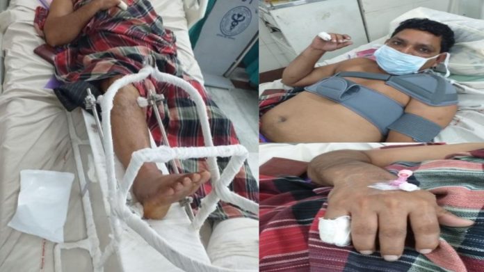 संगम विहार में कपड़ा व्यापारी पर हमला