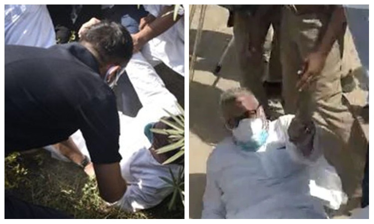 हाथरस के राजनीतिक अखाड़े में राहुल की तरह TMC नेता भी जमीन पर सुरक्षित लुढ़कते हुए आए नजर, लगाया- धक्का मुक्की का आरोप