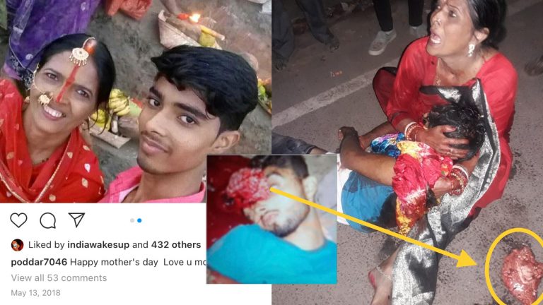 माँ की गोद में बेटे का सर, फटे सर से निकला दिमाग भूमि पर: हिन्दुओं की गति यही है प्यारे!
