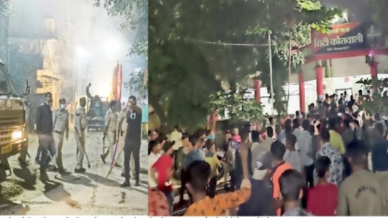 छत्तीसगढ़: माँ दुर्गा की प्रतिमा विसर्जन में कलीम खान के नेतृत्व में पुलिस ने श्रद्धालुओं को दौड़ा-दौड़ा कर पीटा