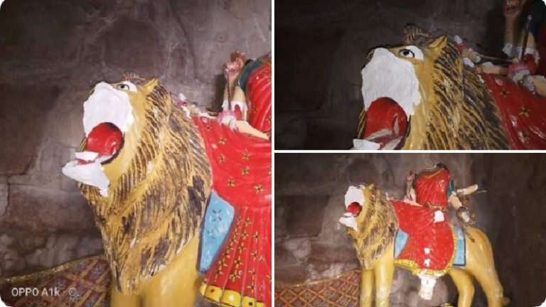 महाष्टमी की पूजा के बाद माँ दुर्गा के मंदिर में तोड़फोड़, प्रतिमाएँ विखंडित की: Pak के हिन्दू बहुल इलाके में भी सुरक्षित नहीं हिन्दू