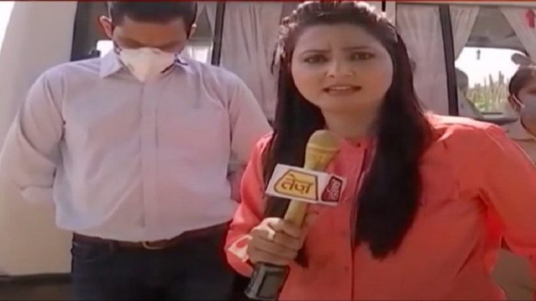 हाथरस में बिना मास्क SDM पर चिल्लाने वाली ‘आज तक’ की पत्रकार हुईं कोरोना +ve, अधिकारी ने #Karma के साथ लिखा- Get well soon!