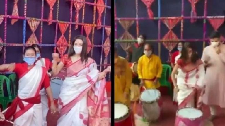 ‘शैतान, रं#$ अपना धंधा बढ़ा रही है…अल्लाह जहन्नुम में जलाएगा’ – हिंदू पति के साथ दुर्गा पूजा पर सांसद नुसरत को गाली