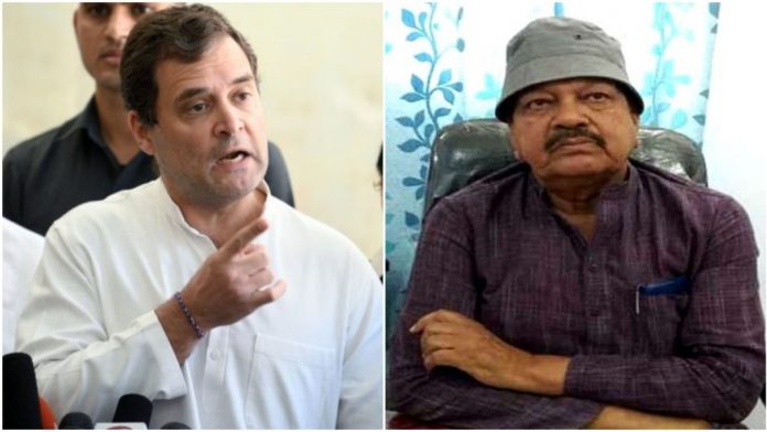 राहुल गाँधी और वरिष्ठ नेता फुरकान अंसारी