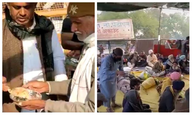‘शाहीन बाग रिटर्न्स’: गाजीपुर में आंदोलनकारी ‘किसानों’ के बीच बँटी बिरयानी, नेटिजन्स बोले- आ गया सीजन 2