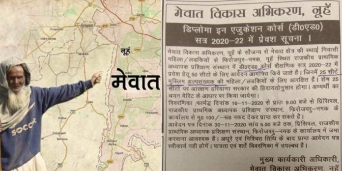 मेवात में अल्पसंख्यकों के साथ नया भेदभाव