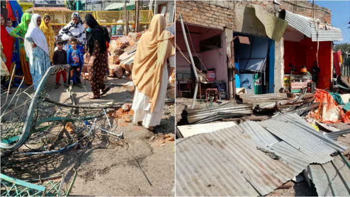 भोपाल स्टेशन के पास ईरानी डेरे पर शिवराज सरकार ने चलाया बुलडोजर
