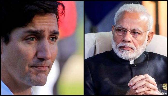 जस्टिन ट्रूडो और नरेंद्र मोदी