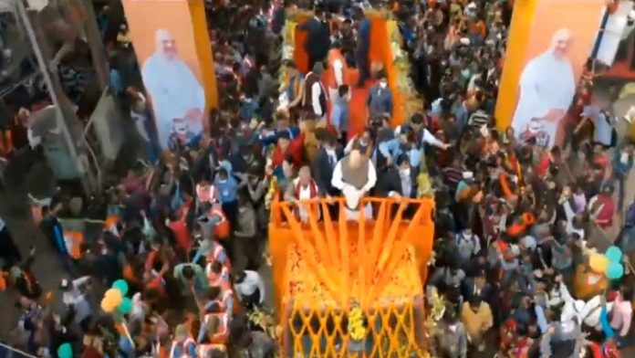 अमित शाह, रोड शो, बोलपुर, बंगाल