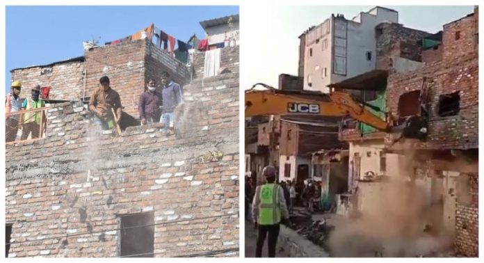 बेगमबाग, पथराव