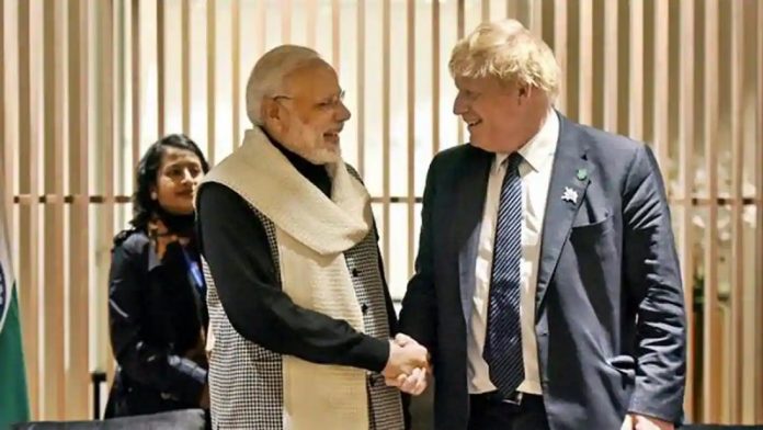 जॉनसन-मोदी