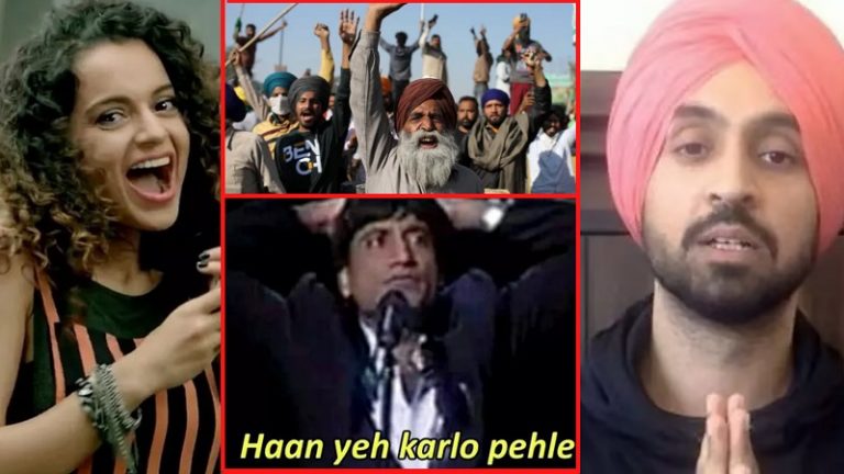 किसानों ने की कंगना रनौत और दिलजीत के बीच मध्यस्थता की पेशकश, समझौता न होने पर दी प्रदर्शन की चेतावनी