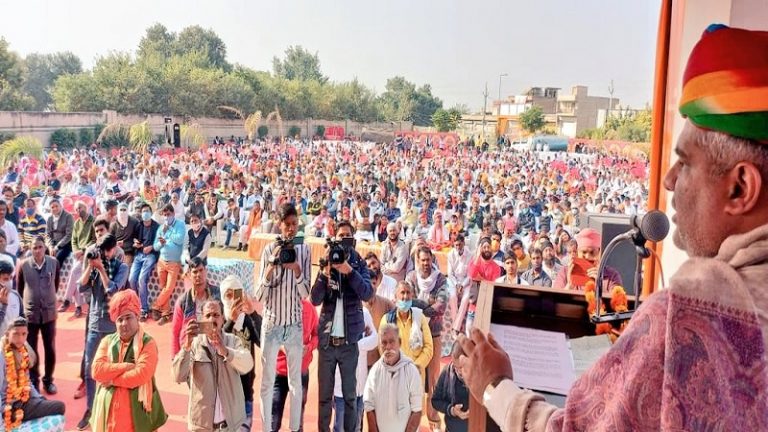 किसान चौपाल से कॉन्ग्रेस भड़की, राजस्थान में 800 पर FIR: कृषि कानूनों पर भ्रम दूर करने के लिए 700 चौपाल लगा रही BJP
