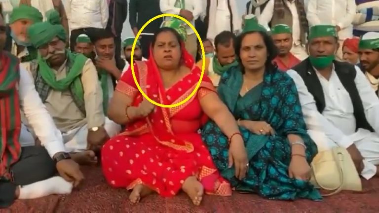 ‘सरकार मेरी सैंडल दिलावे, ये मोदी और पुलिस की साजिश’ – महिला किसान नेता की सैंडल गायब, वीडियो वायरल