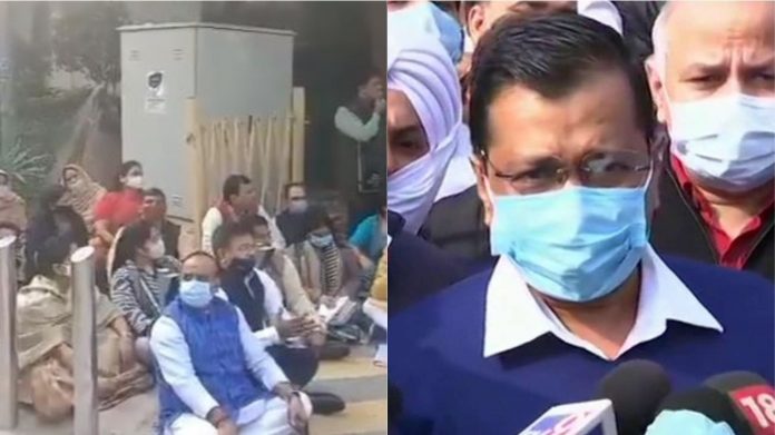अरविंद केजरीवाल, प्रदर्शनकारी