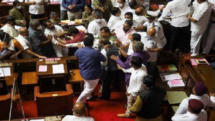 गोवध कर्नाटक कॉन्ग्रेस का हंगामा