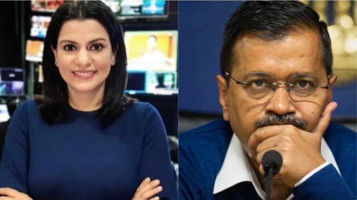 NDTV की पूर्व पत्रकार निधि राजदान और सीएम अरविंद केजरीवाल