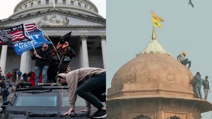 कैपिटल हिल, 'किसान' दंगाई