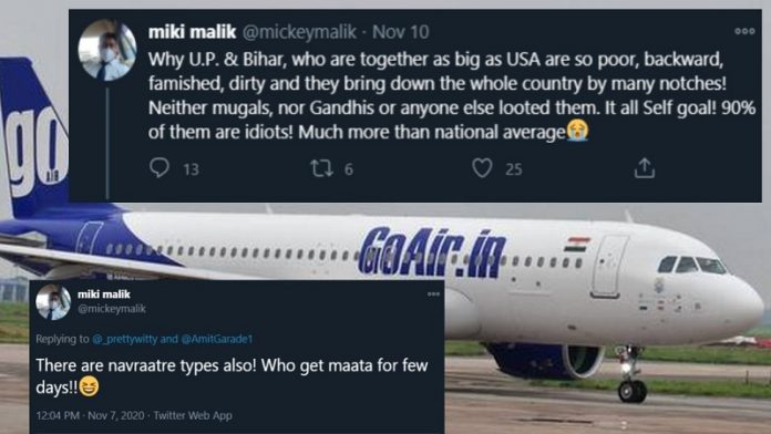 GoAir, मिकी मलिक, ट्वीट्स
