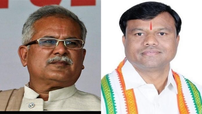 भूपेश बघेल-दीपक बैज