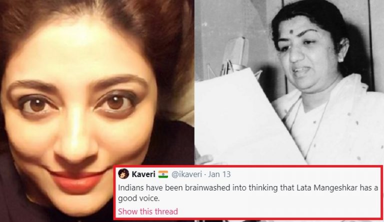 ‘बेकार आवाज वाली लता ने लोगों के करियर बर्बाद किए’: लिबरलों की दुलारी ‘कावेरी’ को नेटिजन्स ने लताड़ा