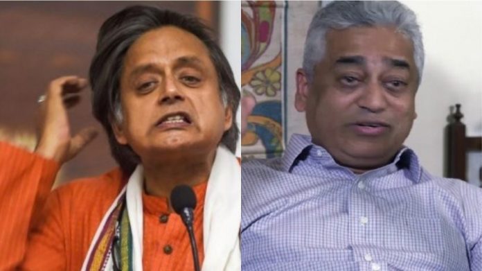 शशि थरूर और राजदीप सरदेसाई