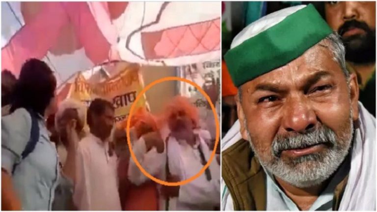 राकेश टिकैत से सवाल पूछने पर ‘किसानों’ ने युवती को धमकाया, किसी ने नाम पूछा तो किसी ने छीन ली माइक: देखें वीडियो