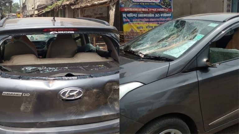 शुभेंदु अधिकारी के भाई की गाड़ी पर हमला, BJP कार्यकर्ता का शव: TMC वाले अलाउद्दीन का नाम भाजपा ने दिया EC को
