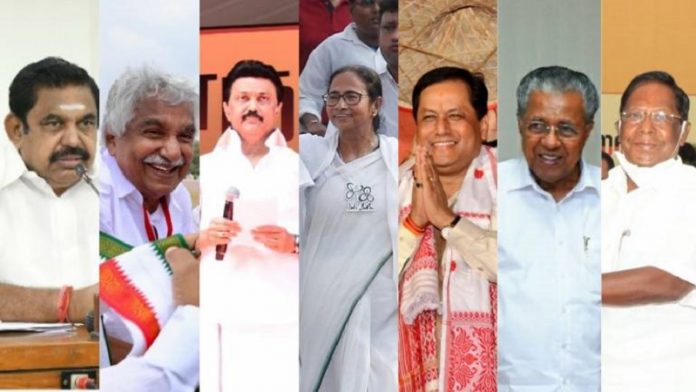 मतदान, तमिलनाडु, बंगाल, केरल