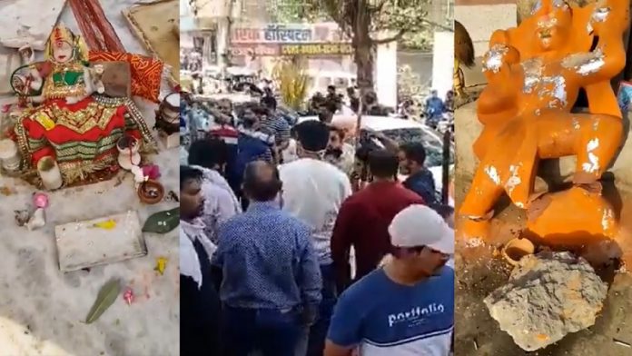 दिल्ली, ककरौला, मंदिर, क्षतिग्रस्त