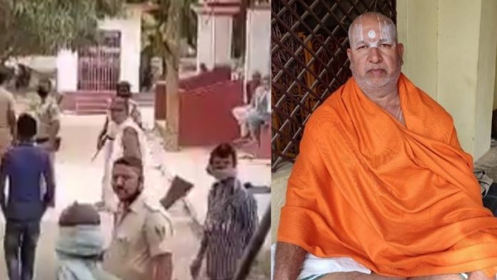 खिरहर, साधुओं की हत्या, महंत हमला