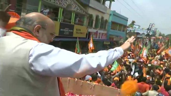 अमित शाह बंगाल 4 रोड शो