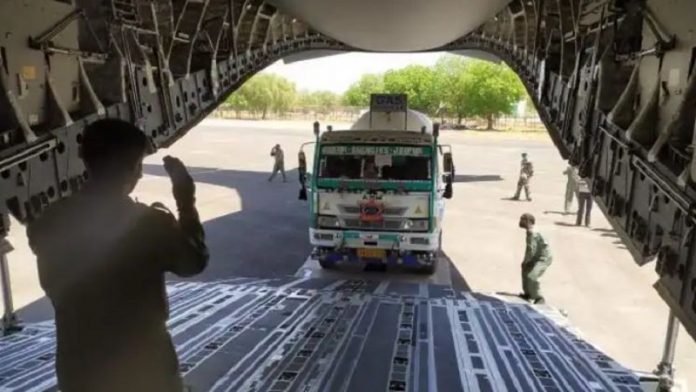 सिंगापुर, iaf, ऑक्सीजन इम्पोर्ट
